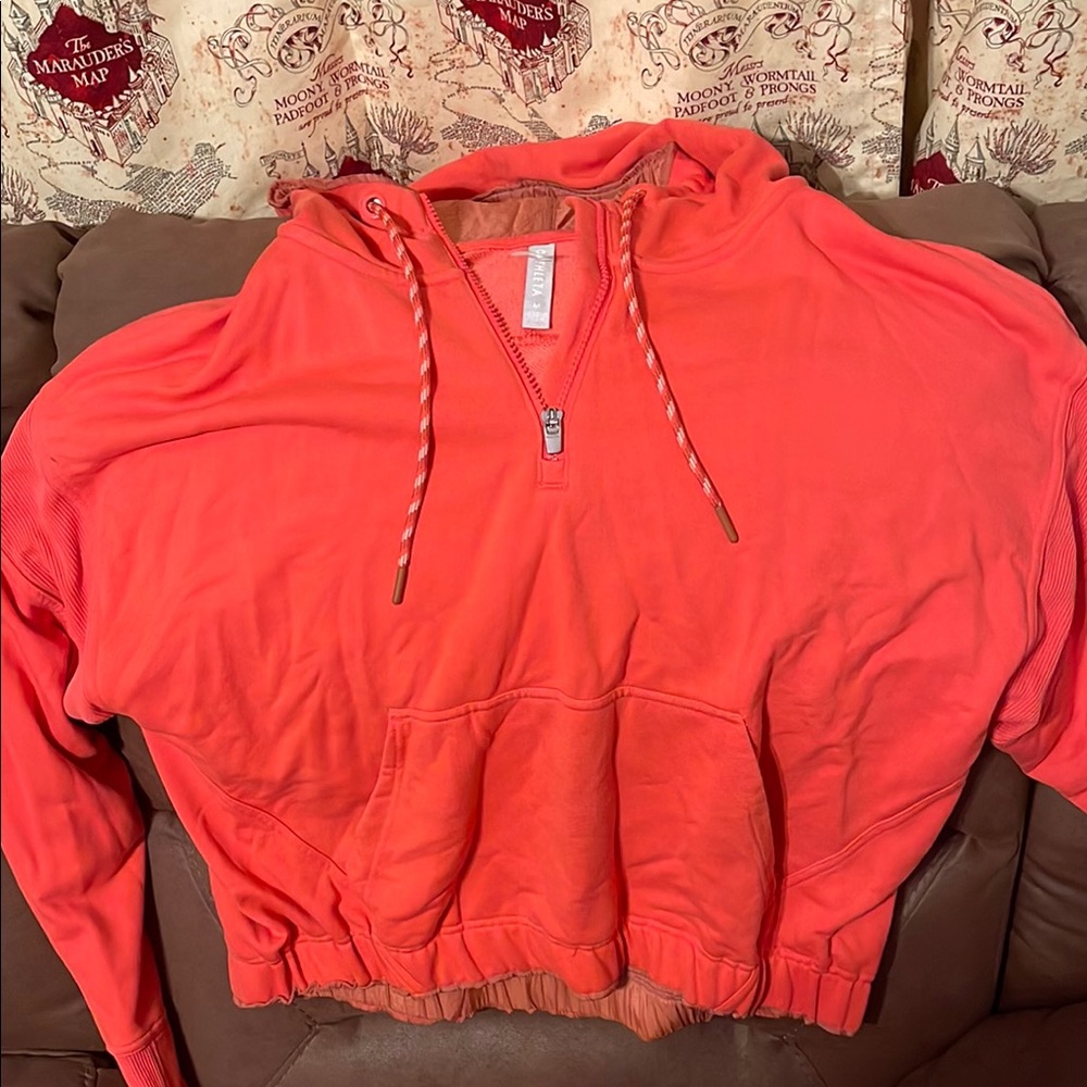 NWOT Athleta Pink Boxy Relaxed Hoodie Sweatshirt